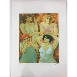 Remo Squillantini Off set litografia 50x70 cm ziurtatua