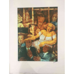 Remo Squillantini Offsetová litografia certifikovaná 50x70 cm