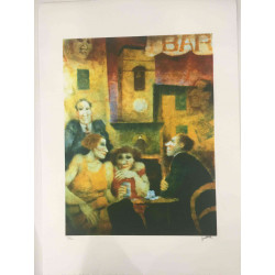 Remo Squillantini Litografia off set cm 50x70   certificata