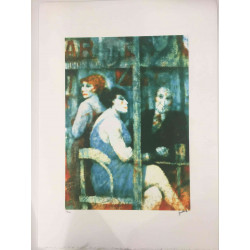 Remo Squillantini Off set lithograph cm 50x70 certified
