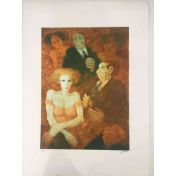 Remo Squillantini Offsetowa litografia 50x70 cm certyfikowana