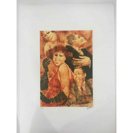 Remo Squillantini Offsetová litografia certifikovaná 50x70 cm