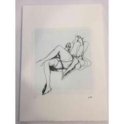 Renato Guttuso Off-set 50x70 cm-ko litografia ziurtagiria