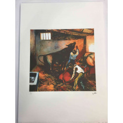 Renato Guttuso Litografia offset 50x70 cm certificada