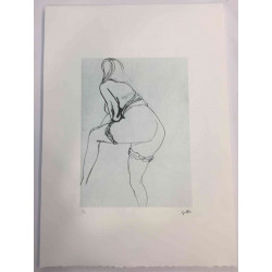 Renato Guttuso Offsetowa litografia 50x70 cm certyfikowana