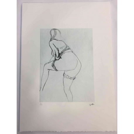Renato Guttuso Litografía Offset 50x70 cm certificada