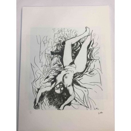 Renato Guttuso Litografía Offset 50x70 cm certificada
