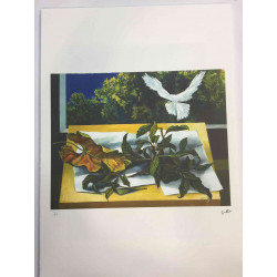 Renato Guttuso Offsetowa litografia 50x70 cm certyfikowana