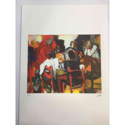 Renato Guttuso Offsetowa litografia 50x70 cm certyfikowana