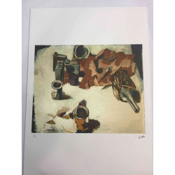 Renato Guttuso Offsetowa litografia 50x70 cm certyfikowana
