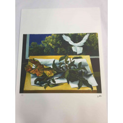 Renato Guttuso Offsetowa litografia 50x70 cm certyfikowana