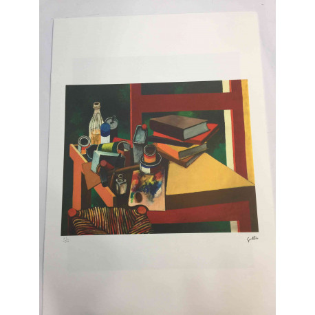 Renato Guttuso Litografía Offset 50x70 cm certificada