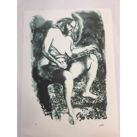 Renato Guttuso Litografía Offset 50x70 cm certificada