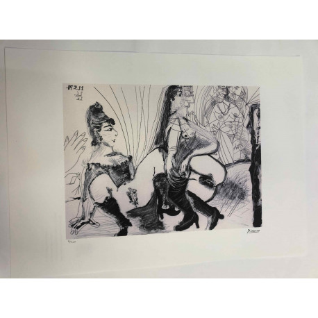 Picasso Lithographie hors set 50x70 cm Edition Musée