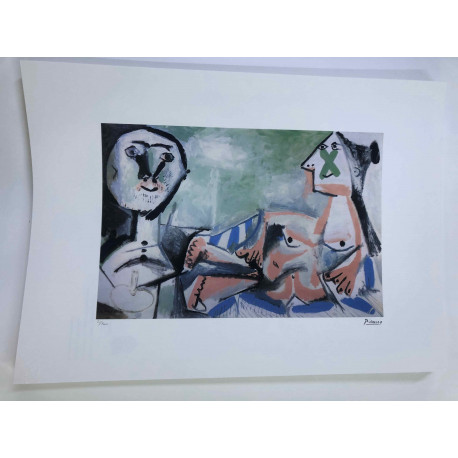 Picasso Lithographie hors set 50x70 cm Edition Musée