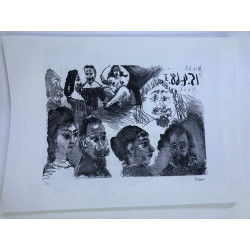 Litografía Picasso off set 50x70 cm Edición museo