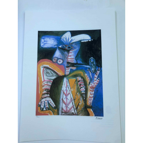 Picasso Litografia off set 50x70 cm edizione  Museo