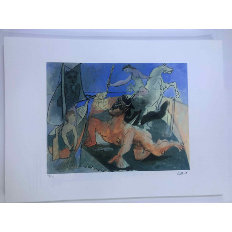 Picasso-Lithographie, Off-Set, 50 x 70 cm, Museumsausgabe