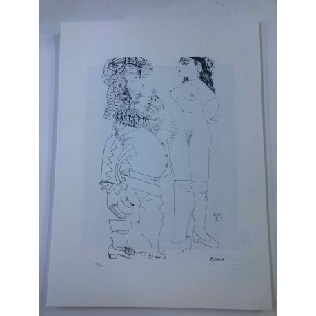 Litografia de Picasso off set 50x70 cm Edição Museu