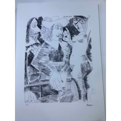 Litografía Picasso off set 50x70 cm Edición museo
