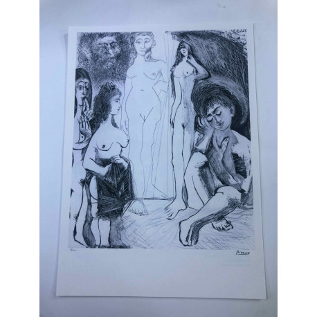 Picasso Lithographie hors set 50x70 cm Edition Musée