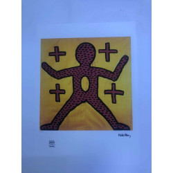 Keith Haring Lithografie off set 50x70 cm gecertificeerd