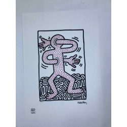 Keith Haring Litografia offsetowa z certyfikatem 50x70 cm