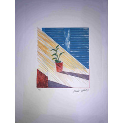 David Hockney  Litografia off set cm 50x70 certificata