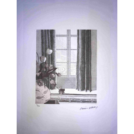 David Hockney  Litografia off set cm 50x70 certificata