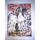 Giorgio De Chirico lithographie 50x70 cm signature au crayon