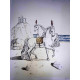 Giorgio De Chirico lithograph cm 50x70 signature pencil