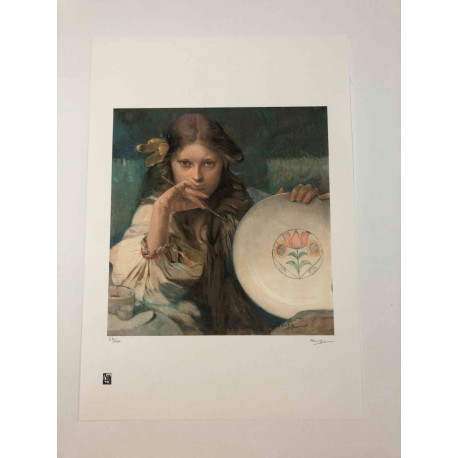 Litografie Alfonse Muchy ze setu 50x70 cm