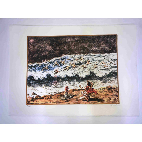 Giorgio De Chirico lithographie 50x70 cm signature au crayon