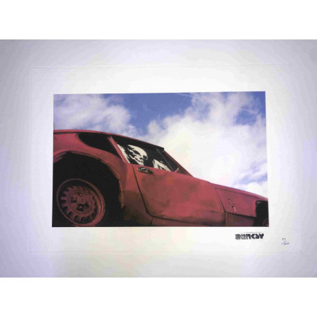 Zestaw offsetowy litografii Banksy'ego o wymiarach 50x35 cm z podpisem, wydanie POW