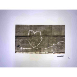 Zestaw offsetowy litografii Banksy'ego o wymiarach 50x35 cm z podpisem, wydanie POW