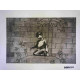 Zestaw offsetowy litografii Banksy'ego o wymiarach 50x35 cm z podpisem, wydanie POW