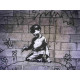 Zestaw offsetowy litografii Banksy'ego o wymiarach 50x35 cm z podpisem, wydanie POW