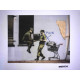 Zestaw offsetowy litografii Banksy'ego o wymiarach 50x35 cm z podpisem, wydanie POW