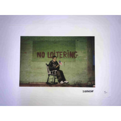 Zestaw offsetowy litografii Banksy'ego o wymiarach 50x35 cm z podpisem, wydanie POW