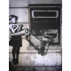 Zestaw offsetowy litografii Banksy'ego o wymiarach 50x35 cm z podpisem, wydanie POW