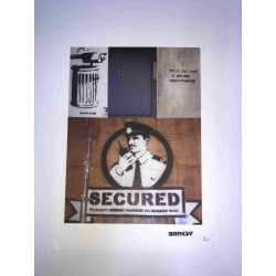 Zestaw offsetowy litografii Banksy'ego o wymiarach 50x35 cm z podpisem, wydanie POW