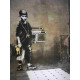 Zestaw offsetowy litografii Banksy'ego o wymiarach 50x35 cm z podpisem, wydanie POW