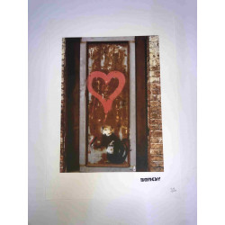 Zestaw offsetowy litografii Banksy'ego o wymiarach 50x35 cm z podpisem, wydanie POW