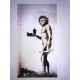Zestaw offsetowy litografii Banksy'ego o wymiarach 50x35 cm z podpisem, wydanie POW