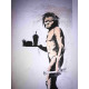 Zestaw offsetowy litografii Banksy'ego o wymiarach 50x35 cm z podpisem, wydanie POW