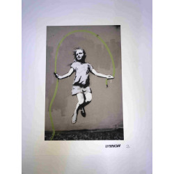 Zestaw offsetowy litografii Banksy'ego o wymiarach 50x35 cm z podpisem, wydanie POW