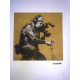 Zestaw offsetowy litografii Banksy'ego o wymiarach 50x35 cm z podpisem, wydanie POW