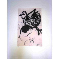 Litografia Marca Chagalla o wymiarach 50x70 cm