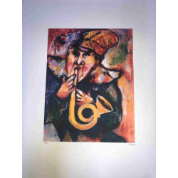 Litografia de Marc Chagall fora do set tamanho 50x70 cm