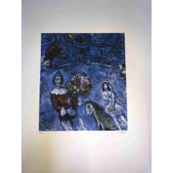 Litografía de Marc Chagall fuera del set tamaño 50x70 cm